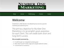 Tablet Screenshot of numberonemarketing.com